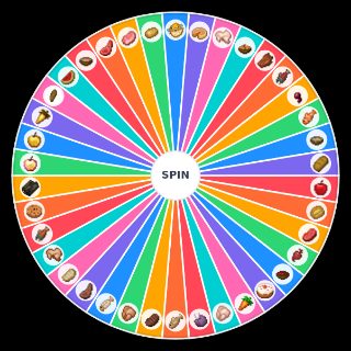 Minecraft Food (snivy POV) Wheel