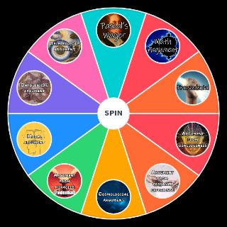 Random Ultimate Arguments for God's Existence Wheel
