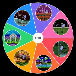 Random Sonic The Hedgehog 1 Zones Wheel