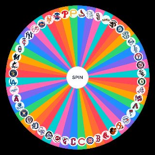 Random MLB Logos Wheel