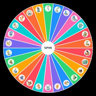 Pokemon starters gen 1 8 Wheel