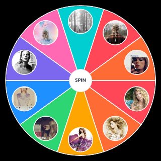 Random Taylor swift albums Wheel