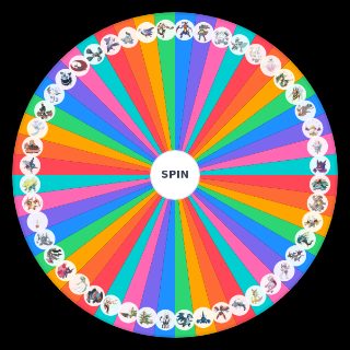 Random 메가진화 티어 순위 Wheel