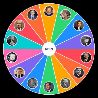 British Post War Prime Ministers Wheel