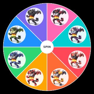 Incineroar Alternate Costumes Wheel