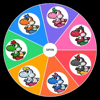 Random Paper Mario TTYD Yoshi Color Picker
