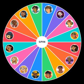 Random Total Drama Island (2023) Characters Wheel