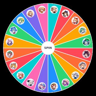 Random Touhou LostWord Wheel