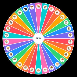 Random British dishes Wheel