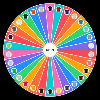 T shirt Colours Wheel