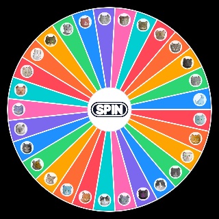 Spin the Wheel: cattails game characters