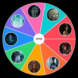 Final Fantasy 7 Waifus Wheel