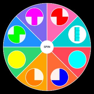 Tetris pieces Wheel