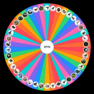 Random Jurassic Park dinosaurs Wheel