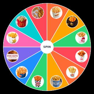 Fast Food French Fries Wheel