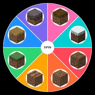 Choose a Random Minecraft Dirt Variants