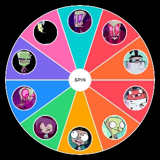 Random Invader Zim Characters Wheel