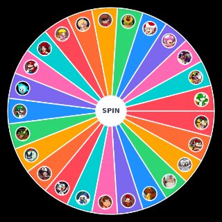 Ask Mario Character Wheel