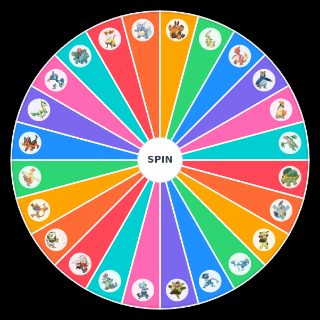 Pokémon Starter Mid Evo Wheel
