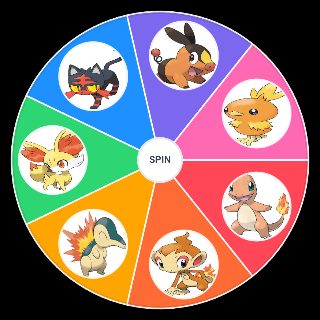 Choose a Random Fire Starter Pokemon