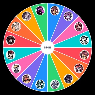 Spin the Wheel: In Heat Characters