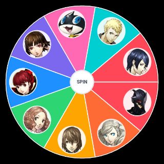 Persona 5 Royal Party Members Wheel