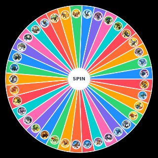 Random Skylanders Spyros Adventure (Including in game variants) Wheel