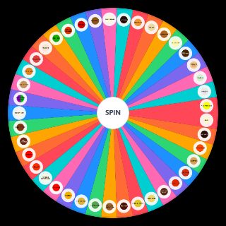 Random Condiments/Sauces but no Brands Wheel