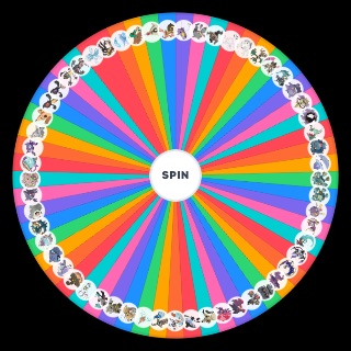 Ghost Pokémon (Gen 1 8) Wheel