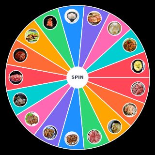 Random Korean BBQ Cuts Wheel