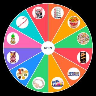Random Retro Süßigkeiten Wheel