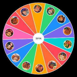 Disventure Camp 6 Contestants Wheel