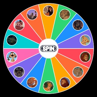 Random Lion King Characters Wheel