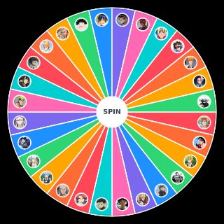 Random Anime protagonistas Wheel