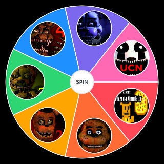 Random FNAF game difficulty Wheel