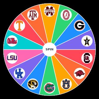 Spin the Wheel: SEC College Football Teams