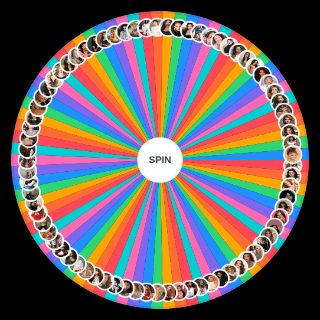 Random the female celebrities Wheel
