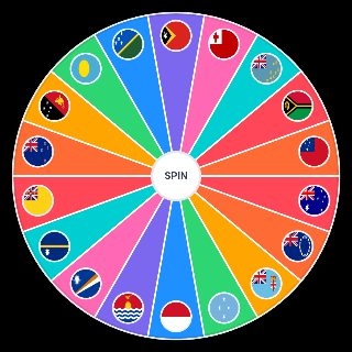 Oceania flags Wheel
