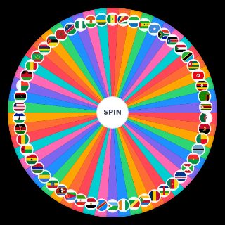 Random Every Country in Africa Wheel