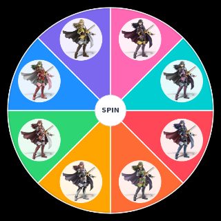 All Lucina alt skins Wheel