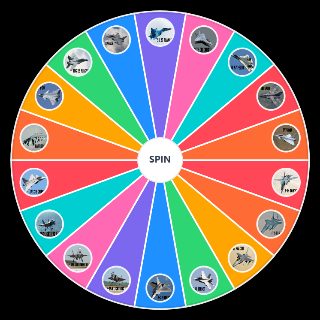 Spin the Wheel: Modern Fighter Jets