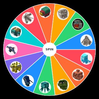 Random Minecraft mob vote mob Wheel