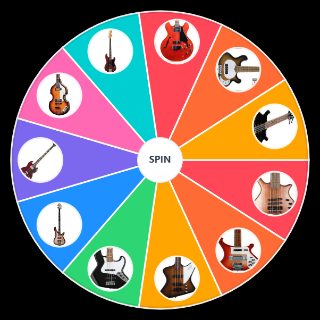 Spin the Wheel: Bass Guitars
