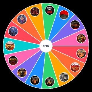 Random All Doom games plus Sigil with expansions Wheel