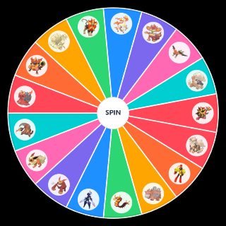Pokémon Fire Types Wheel