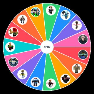 Random type of roblox players Wheel