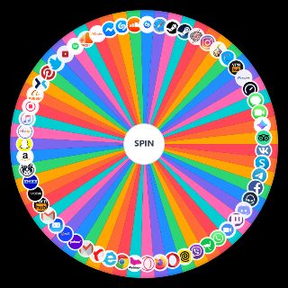 Random Social Media, Apps & Websites Wheel