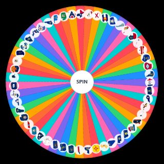 Spin the Wheel: 50 states of The United States (Official Flag maps).