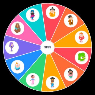 Random Duolingo Characters Wheel