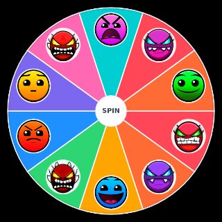 Geometry Dash Difficulty faces Random Picker
